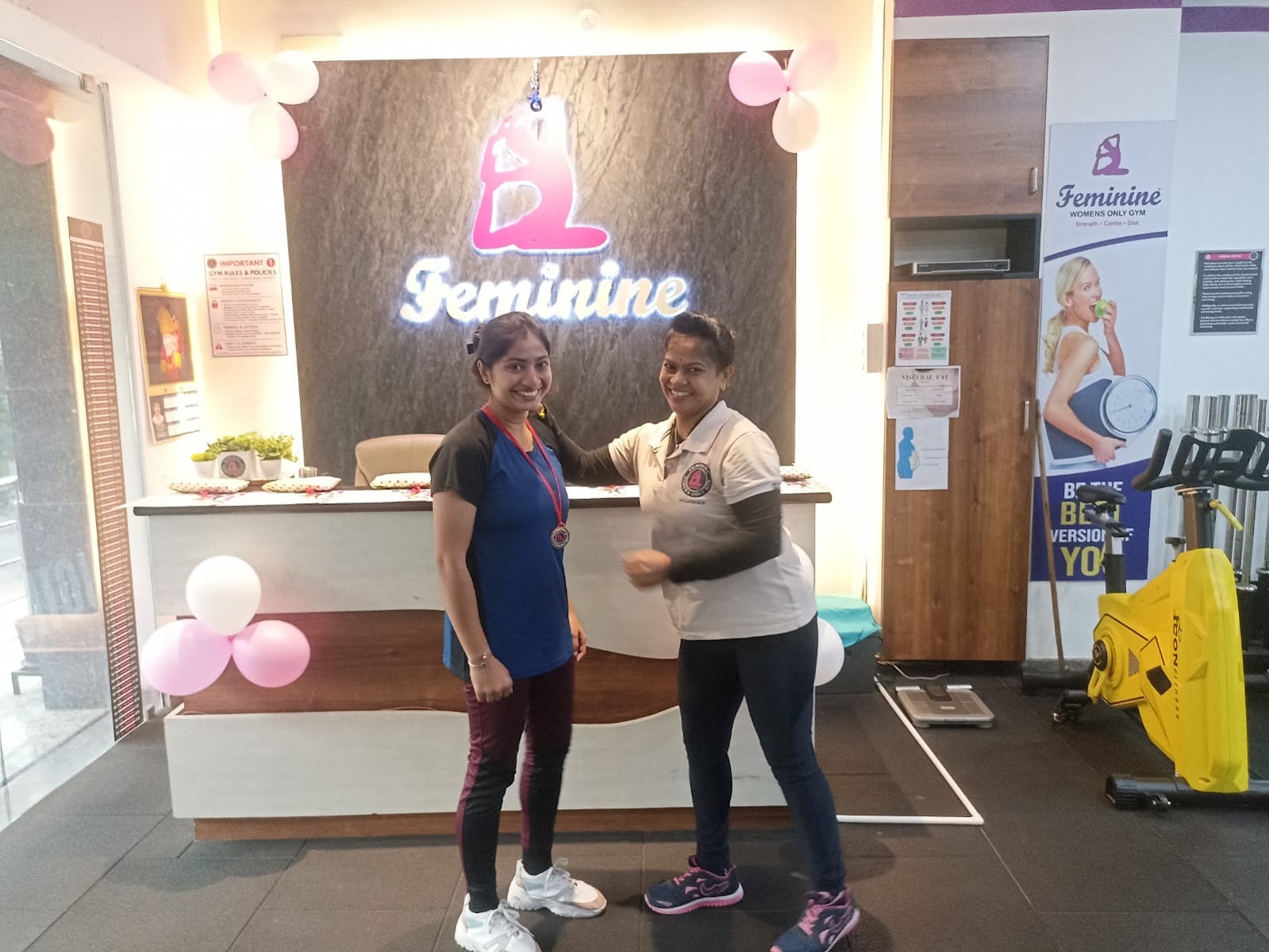 FEMININE WOMEN'S ONLY GYM Nagarabhavi gym facility photo 5, 14th block, 27, 4th Cross Rd, Marilingappa Extension, Nagarbhavi, Bengaluru, Karnataka 560072, India