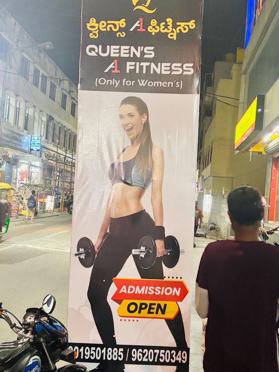 Queen's A1 Fitness gym facility photo 3, Malika lakshmi complex no:122/1, 2nd main road, 9th Cross Rd, Chamrajpet, Bengaluru, Karnataka 560018, India
